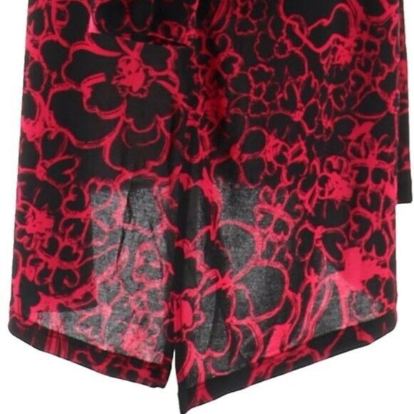 NWT SUSAN GRAVER SET OF 2 (TWO) ASYMMETRICAL HEM TUNICS PINK BLACK XXS - Picture 8 of 8